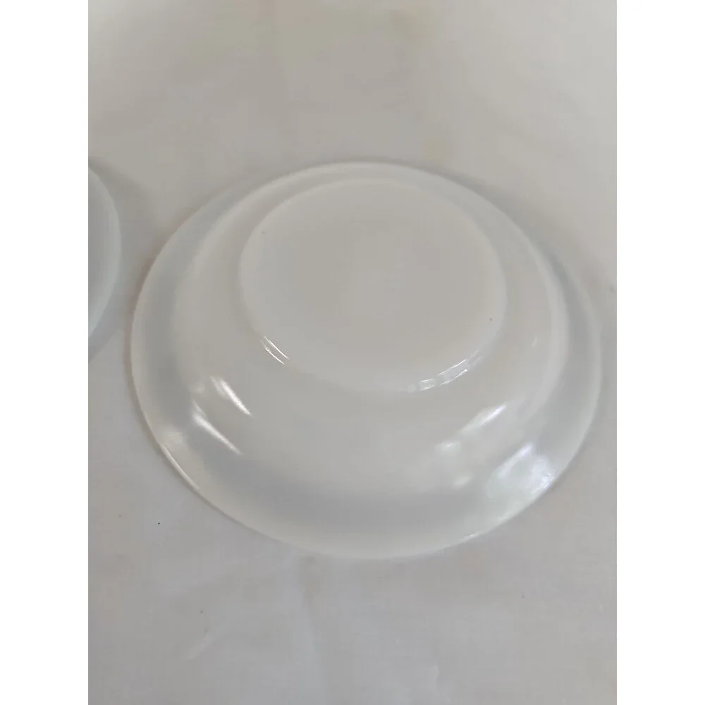 Vintage Pyrex Tableware Lot of 2 Ebony Saucer 6” Round #796-16 by Corning